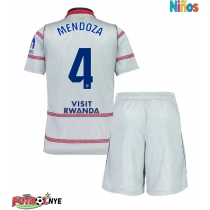 Camiseta Atletico Madrid Rodrigo Mendoza #4 Tercera Equipación para niños 2026-27 manga corta (+ pantalones cortos)